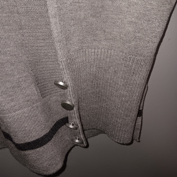 Lety and Me Elise side ribbed pullover sweater light gray size XL stitc… - Picture 5 of 6